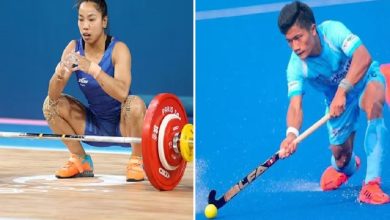 Mirabai Chanu and Neelkant Sharma felicitated by Manipur Police