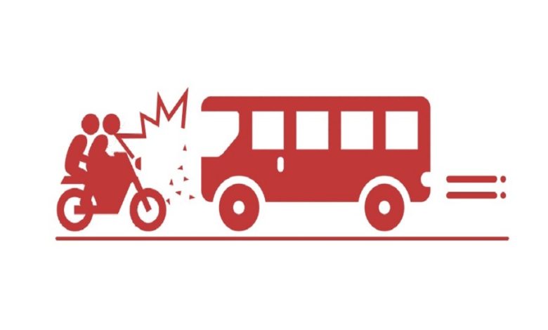 Bus collides with bike, 1 dead
