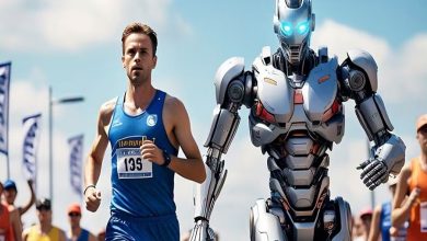 Humans and robots will run in a marathon