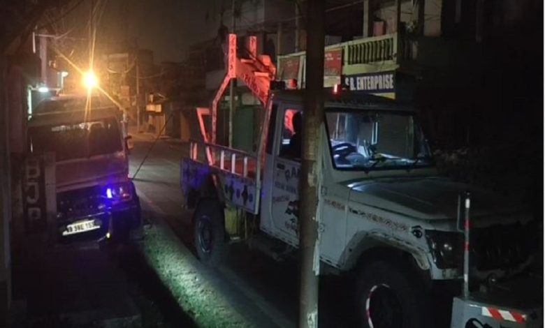 Police car loses control and crashes, driver arrested