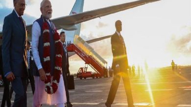 Prime Minister Narendra Modi on Mauritius visit, given 'Guard of Honour' as chief guest