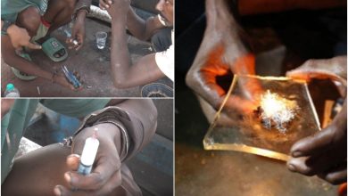 Young people addicted to drugs without thinking about life