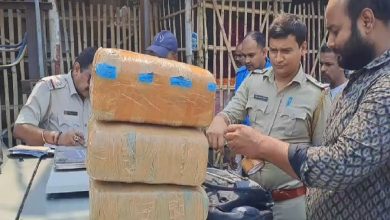Huge quantity of marijuana seized at 7am, smuggler caught by police