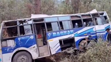 Another accident: Passenger bus loses control and falls into a ditch in Jammu and Kashmir