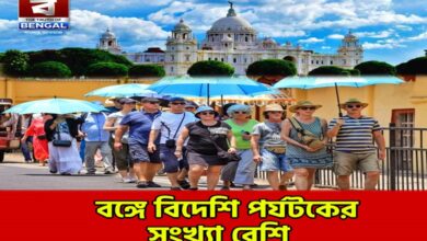 number of foreign tourists in bengal is high