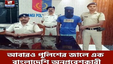 A 22-year-old Bangladeshi national was arrested near the Murshidabad border for illegal entry, as Jalanggi police begin investigation