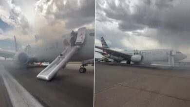 Plane Fire Scare: American Airlines Boeing Catches Fire