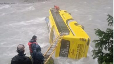 ITBP Bus Falls Into River in Ganderbal, Driver Injured