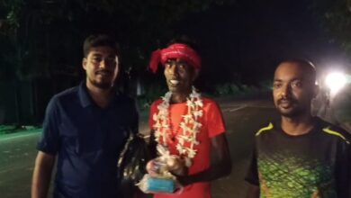 spiritual journey: Mithun walks 165 km barefoot to Tarapith