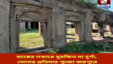 goddess-durga-protected-in-bank-locker-golden-idol-worshipped-in-jaipur