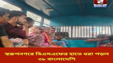 bsf-arrests-38-bangladeshis-in-swarupnagar