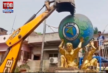 biswa-bangla-logo-demolished-dhuliyan-political-row