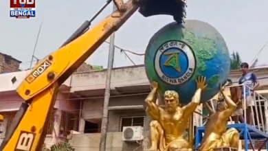 biswa-bangla-logo-demolished-dhuliyan-political-row