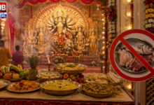 durga puja meat ban